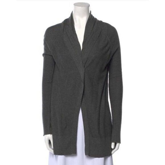 joie Authentic womens solid gray long sleeve hooded Cardigan sweater top xs - Picture 1 of 6